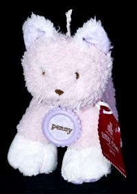 Amy Coe PENNY CAT Pink Lovey Lovie Stuffed Plush Rattle